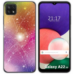 Funda Silicona para Samsung Galaxy A22 5G diseño Abstracto Dibujos