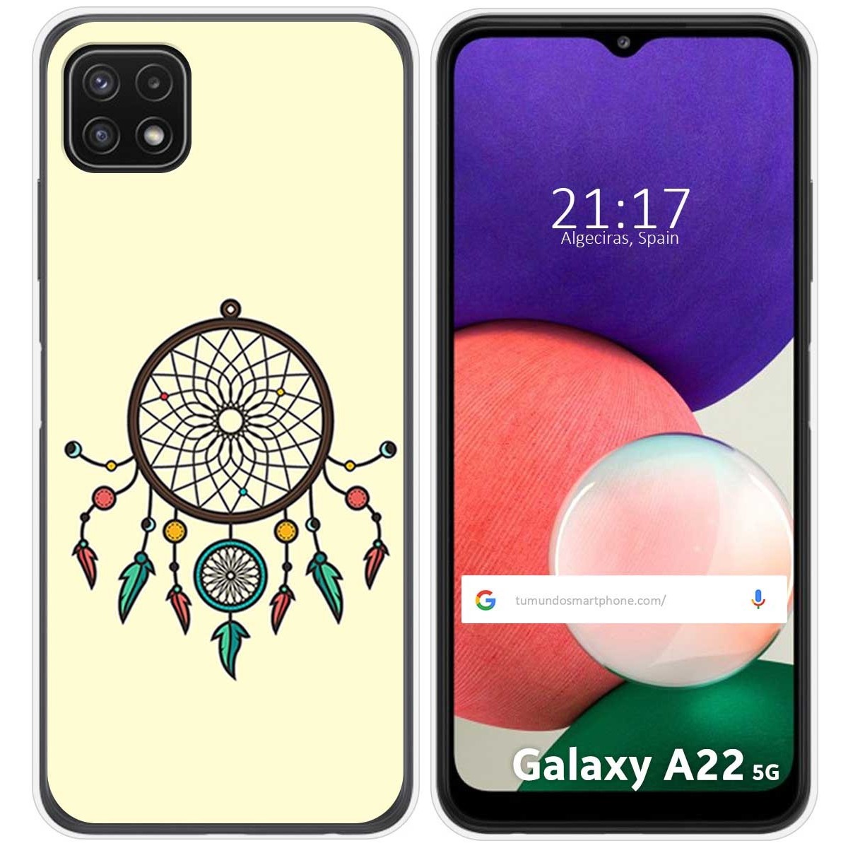 Funda Silicona para Samsung Galaxy A22 5G diseño Atrapasueños Dibujos