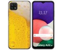 Funda Silicona para Samsung Galaxy A22 5G diseño Cerveza Dibujos