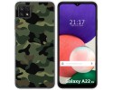 Funda Silicona para Samsung Galaxy A22 5G diseño Camuflaje Dibujos