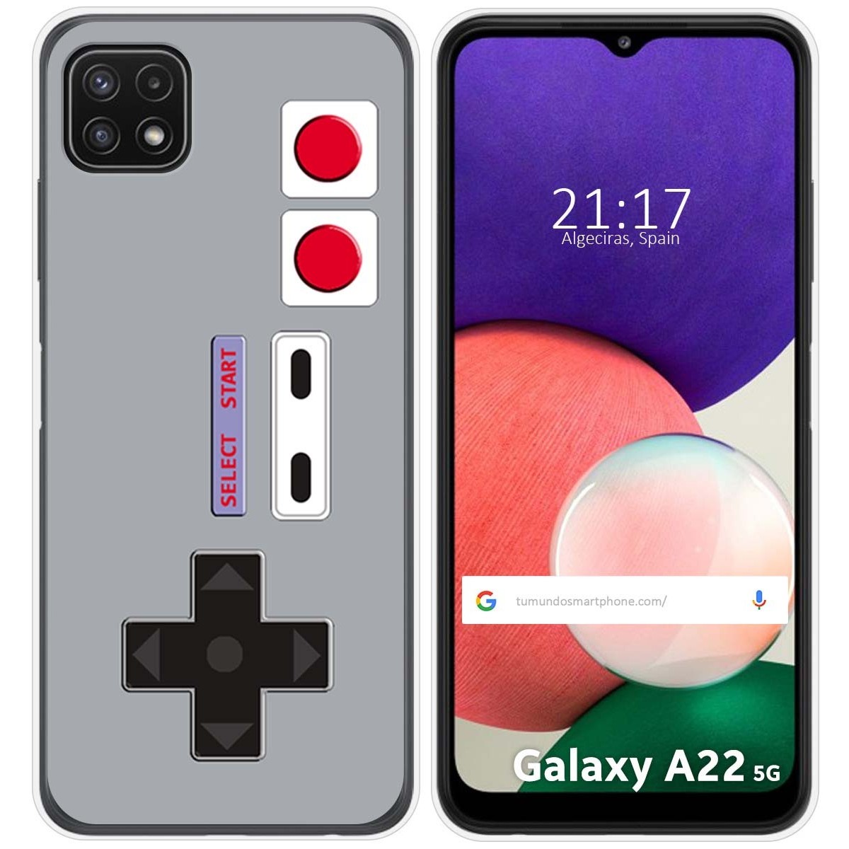 Funda Silicona para Samsung Galaxy A22 5G diseño Consola Dibujos