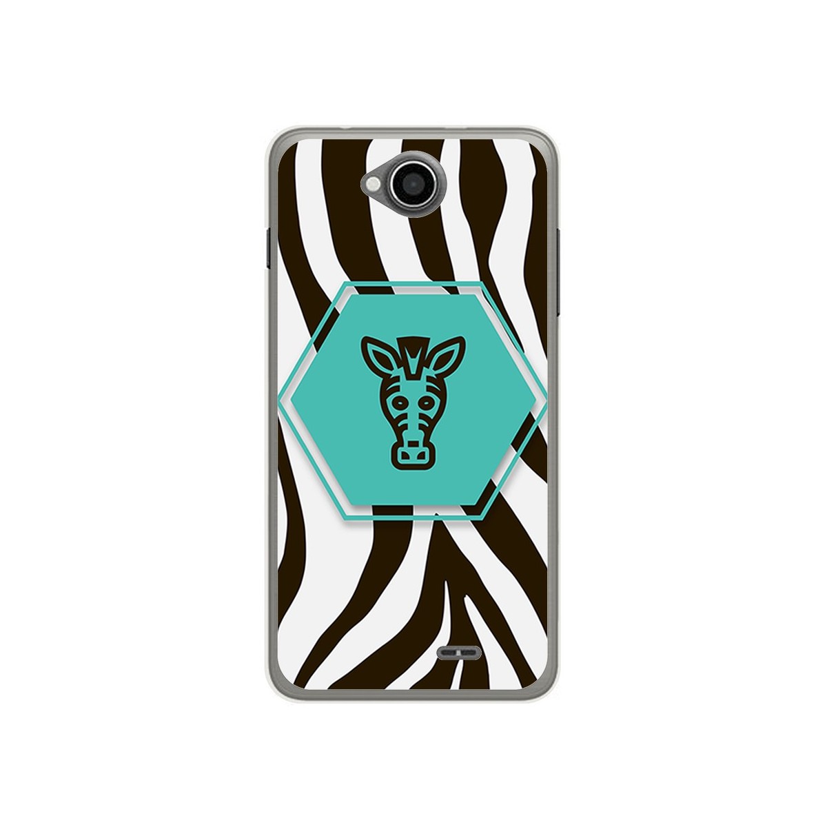 Funda Gel Tpu para Hisense U962 Diseño Cebra Dibujos