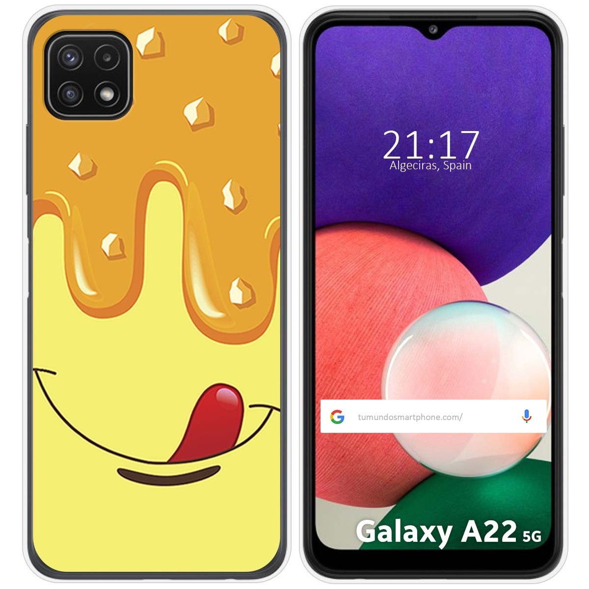 Funda Silicona para Samsung Galaxy A22 5G diseño Helado Vainilla Dibujos