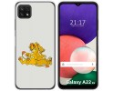 Funda Silicona para Samsung Galaxy A22 5G diseño Leones Dibujos