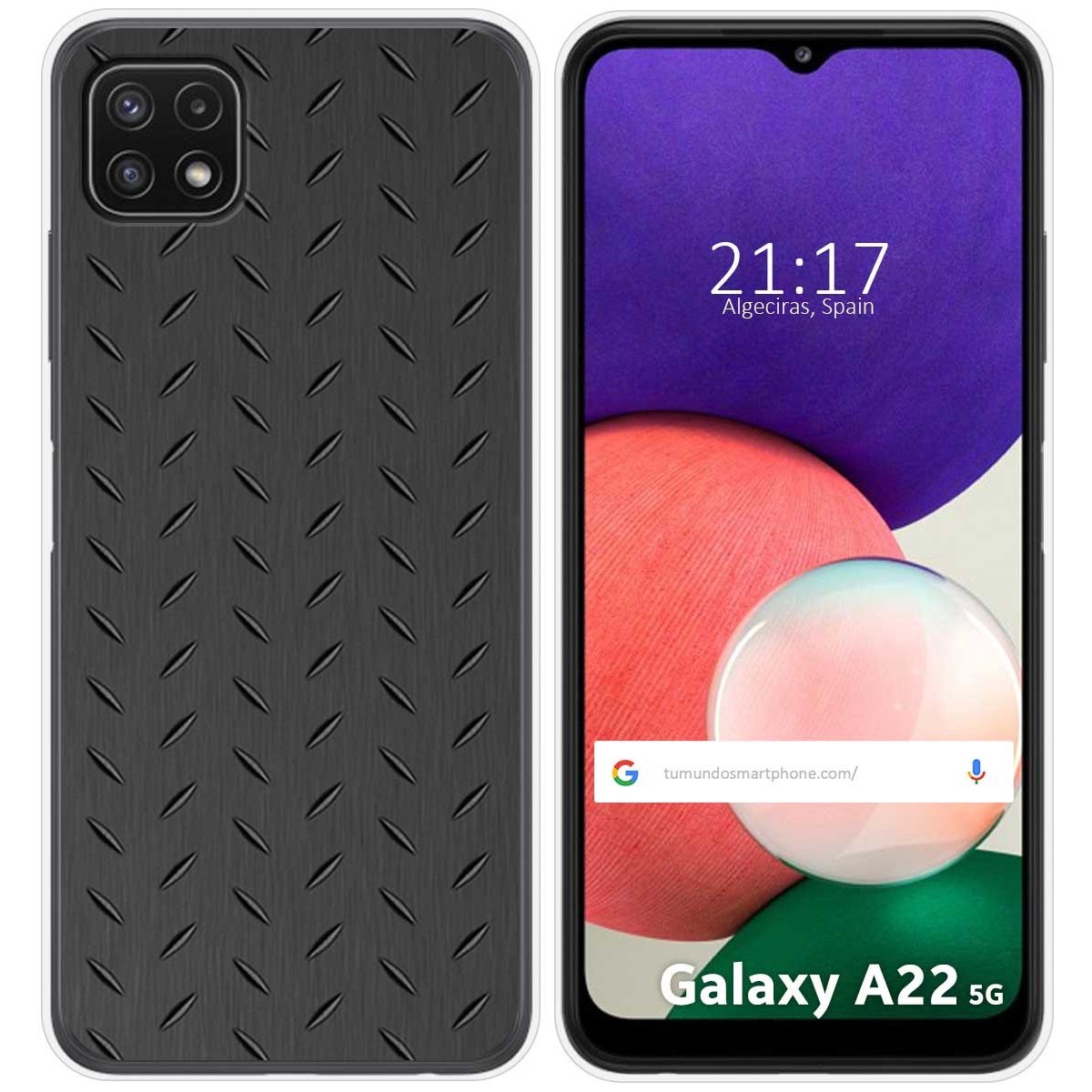 Funda Silicona para Samsung Galaxy A22 5G diseño Metal Dibujos