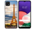 Funda Silicona para Samsung Galaxy A22 5G diseño Paris Dibujos