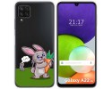 Funda Silicona Transparente para Samsung Galaxy A22 4G / M22 diseño Conejo Dibujos