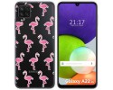 Funda Silicona Transparente para Samsung Galaxy A22 4G / M22 diseño Flamenco Dibujos