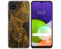 Funda Silicona Transparente para Samsung Galaxy A22 4G / M22 diseño Hojas Dibujos