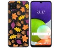 Funda Silicona Transparente para Samsung Galaxy A22 4G / M22 diseño Otoño Dibujos