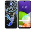 Funda Silicona Transparente para Samsung Galaxy A22 4G / M22 diseño Plumas Dibujos
