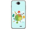 Funda Gel Tpu para Hisense U962 Diseño Familia Dibujos