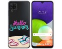Funda Silicona Transparente para Samsung Galaxy A22 4G / M22 diseño Summer Dibujos