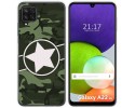 Funda Silicona para Samsung Galaxy A22 4G / M22 diseño Camuflaje 01 Dibujos