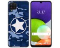 Funda Silicona para Samsung Galaxy A22 4G / M22 diseño Camuflaje 03 Dibujos
