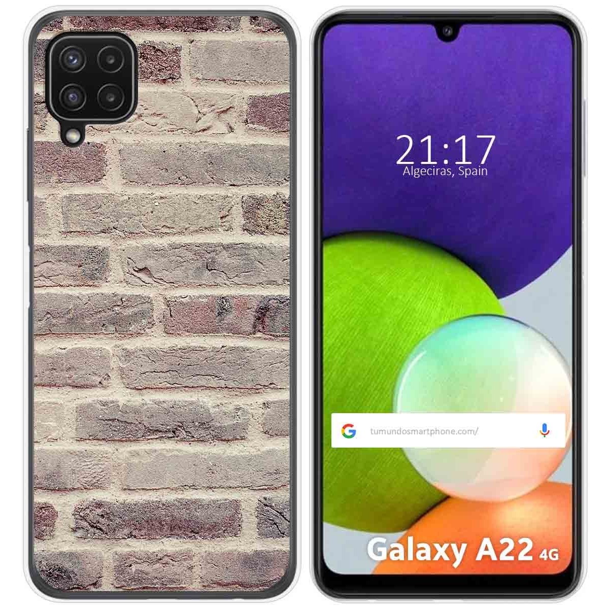 Funda Silicona para Samsung Galaxy A22 4G / M22 diseño Ladrillo 01 Dibujos