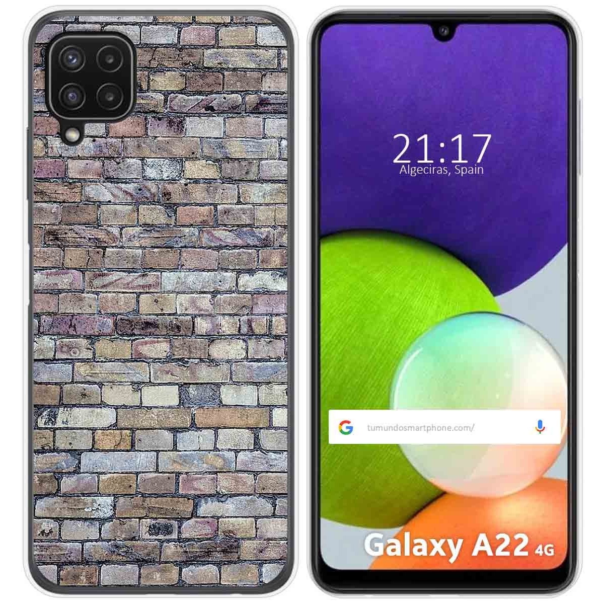 Funda Silicona para Samsung Galaxy A22 4G / M22 diseño Ladrillo 02 Dibujos