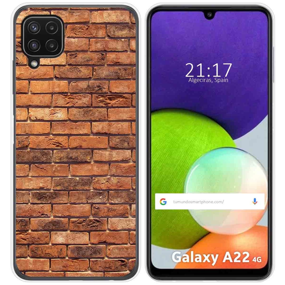 Funda Silicona para Samsung Galaxy A22 4G / M22 diseño Ladrillo 04 Dibujos