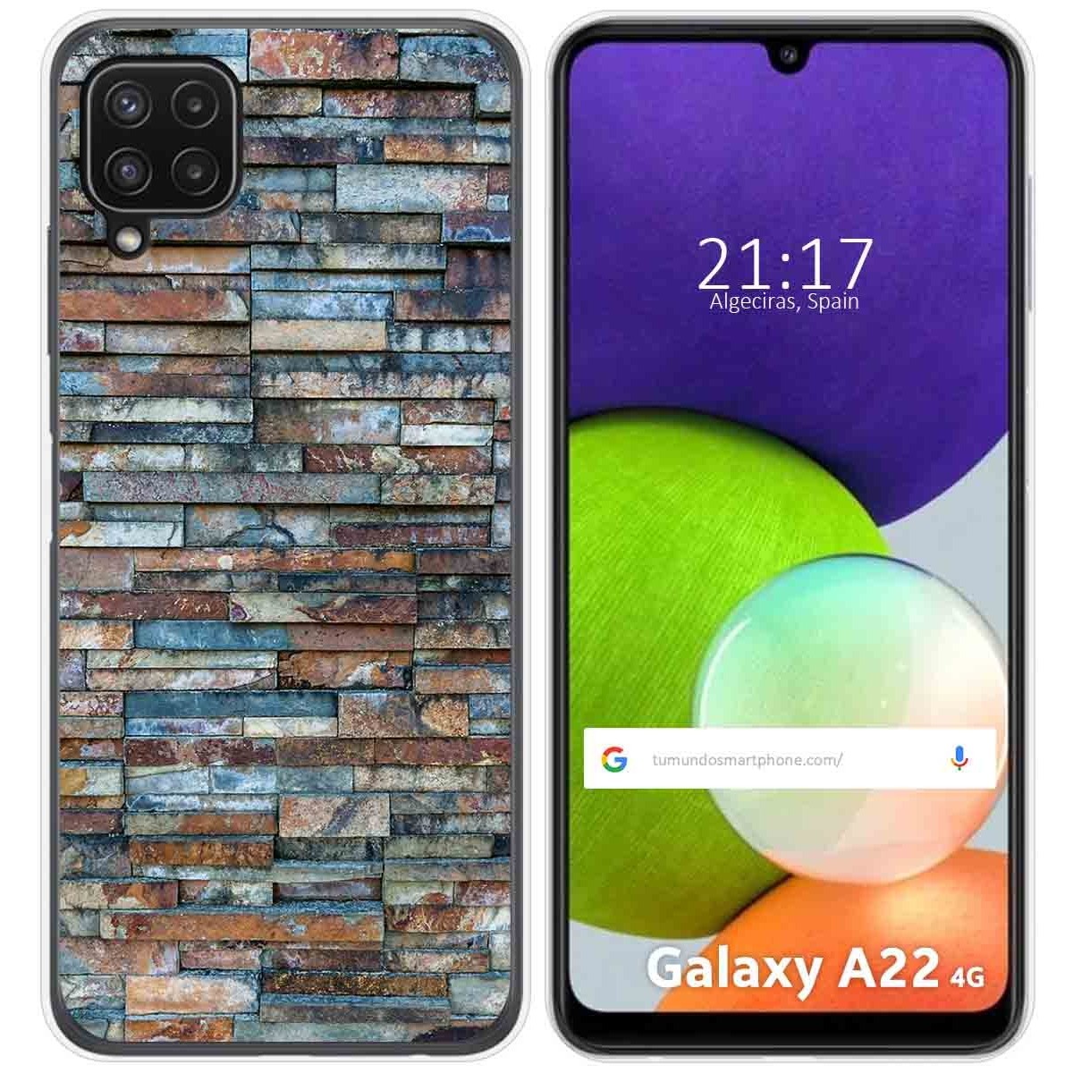 Funda Silicona para Samsung Galaxy A22 4G / M22 diseño Ladrillo 05 Dibujos