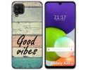 Funda Silicona para Samsung Galaxy A22 4G / M22 diseño Madera 01 Dibujos