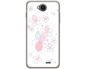 Funda Gel Tpu para Hisense U962 Diseño Flores Minimal Dibujos