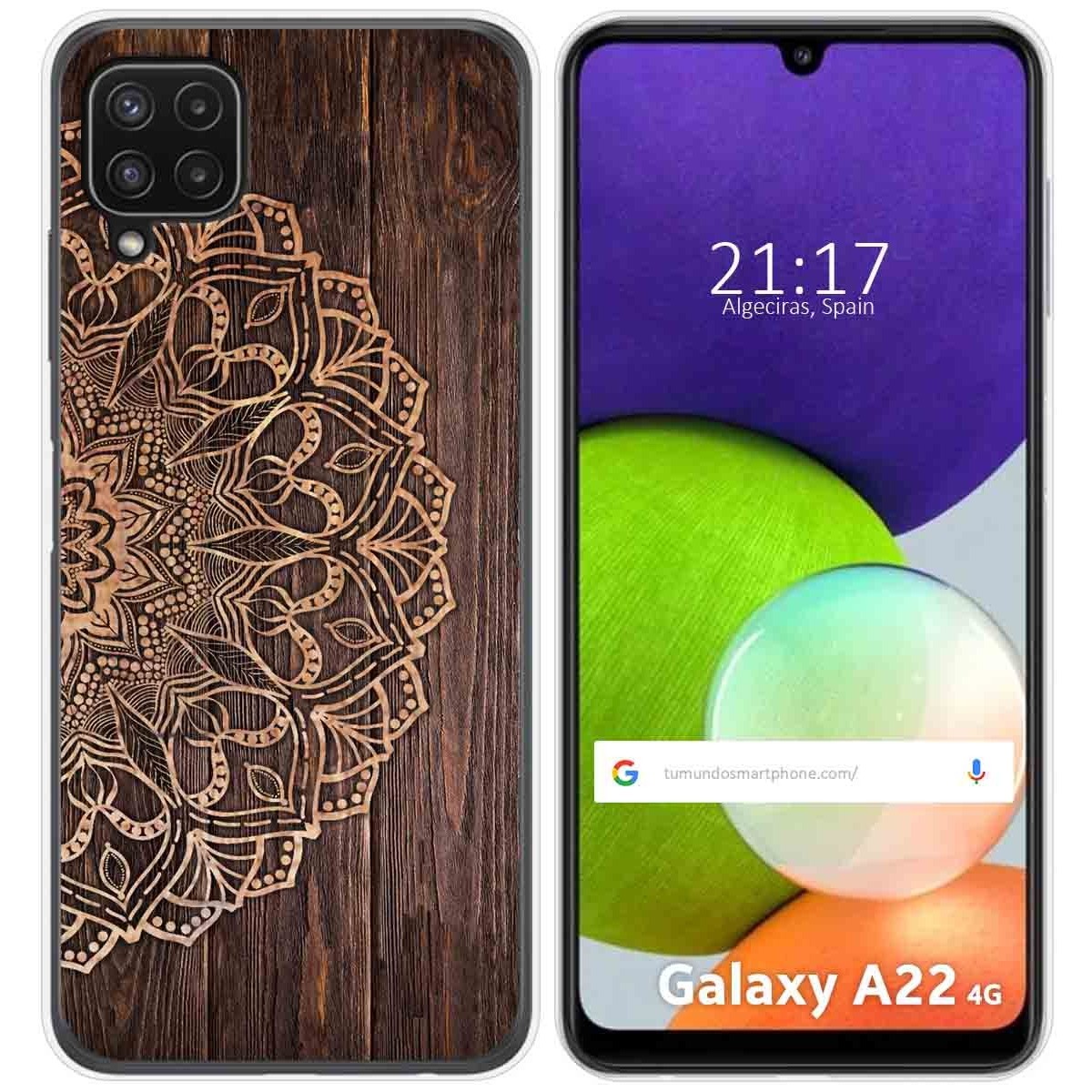 Funda Silicona para Samsung Galaxy A22 4G / M22 diseño Madera 06 Dibujos