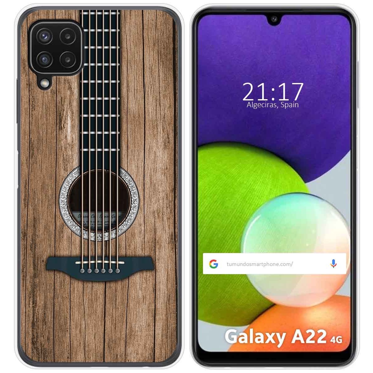 Funda Silicona para Samsung Galaxy A22 4G / M22 diseño Madera 11 Dibujos