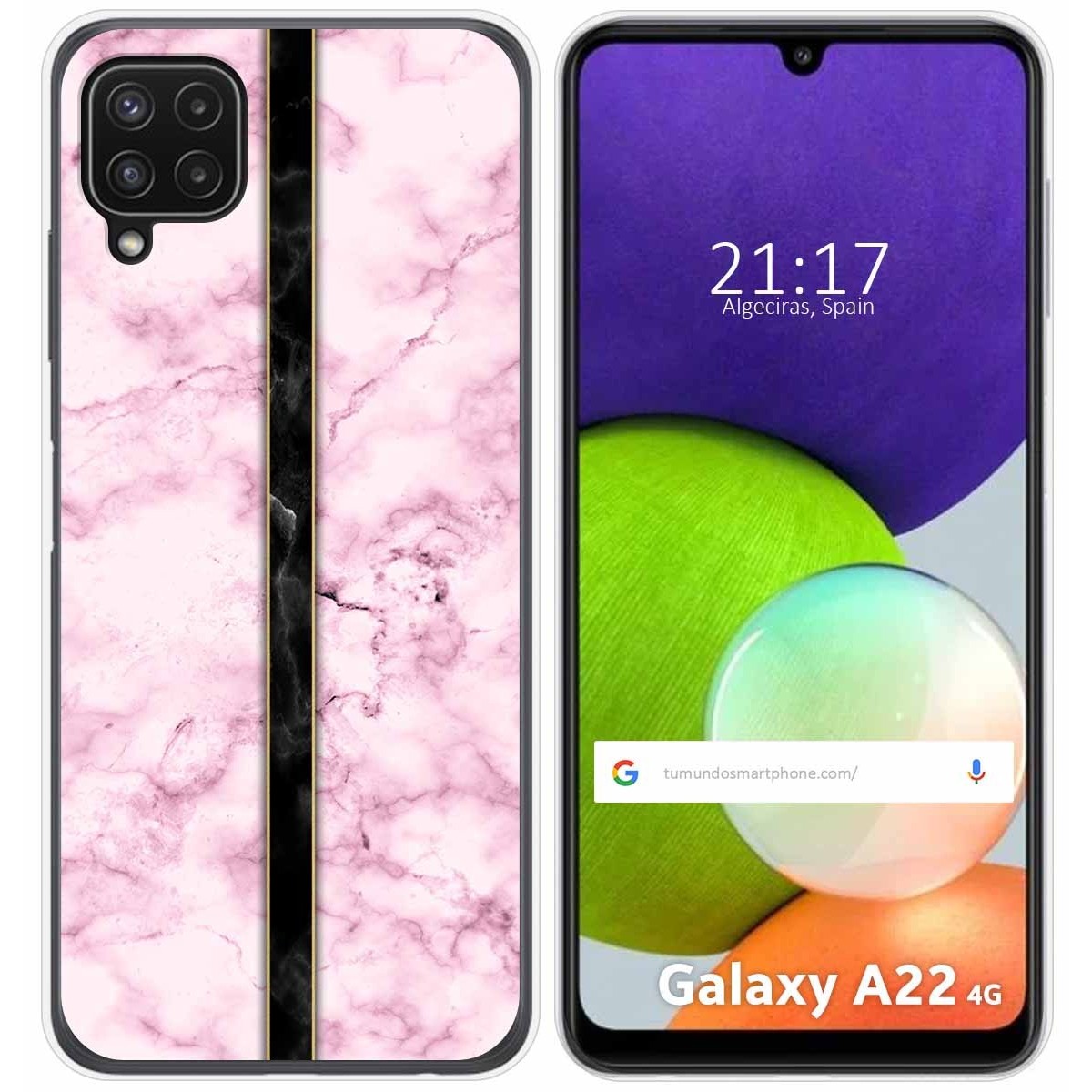 Funda Silicona para Samsung Galaxy A22 4G / M22 diseño Mármol 04 Dibujos