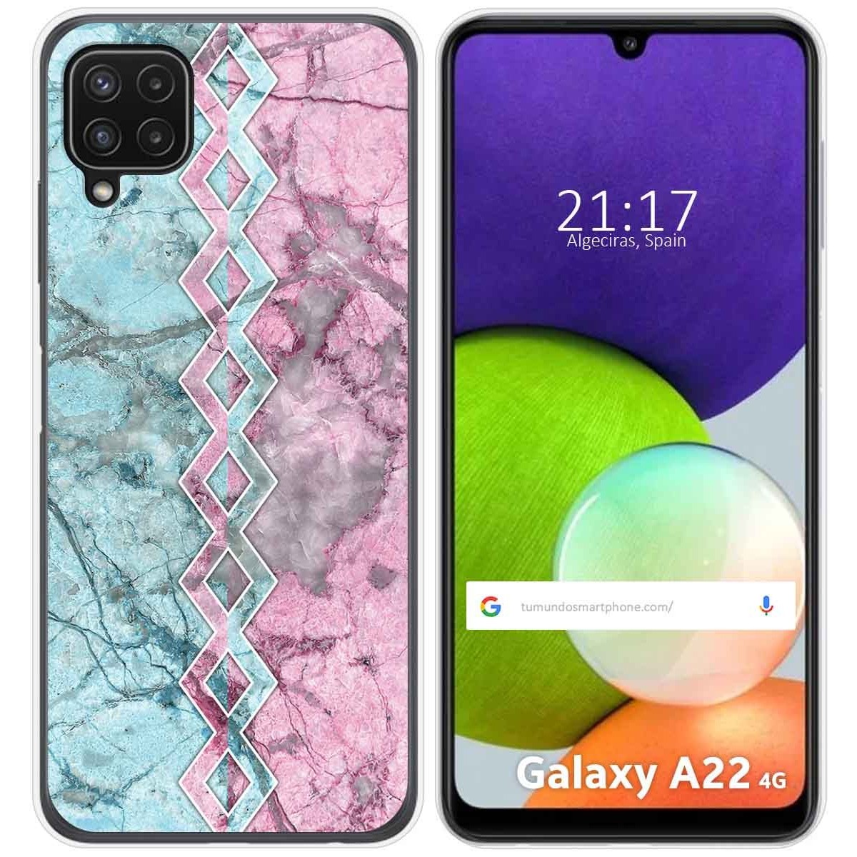 Funda Silicona para Samsung Galaxy A22 4G / M22 diseño Mármol 08 Dibujos