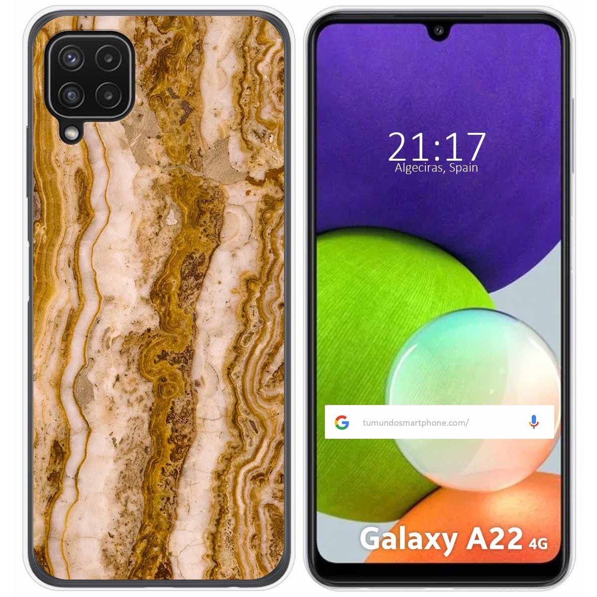 Funda Silicona para Samsung Galaxy A22 4G / M22 diseño Mármol 10 Dibujos