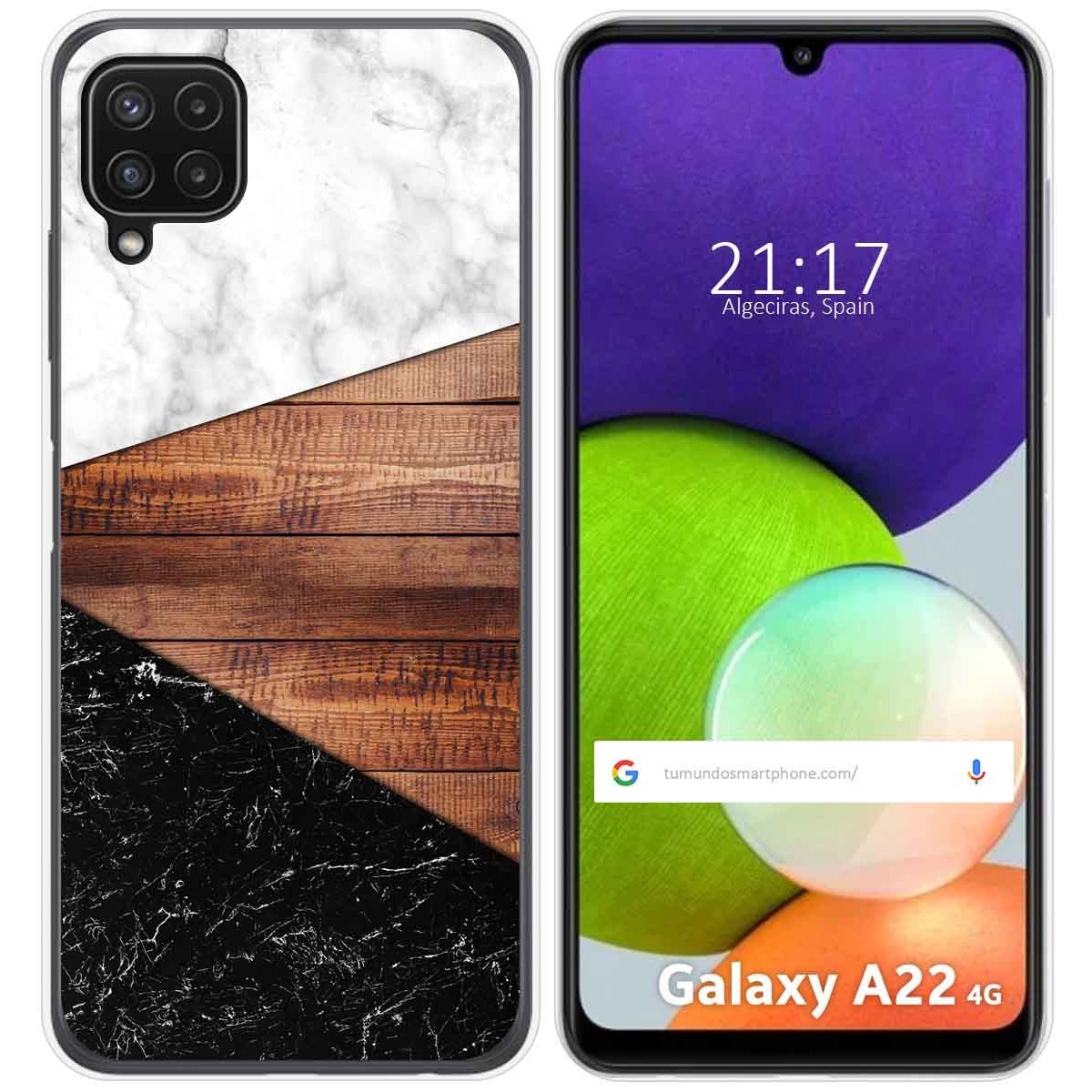 Funda Silicona para Samsung Galaxy A22 4G / M22 diseño Mármol 11 Dibujos