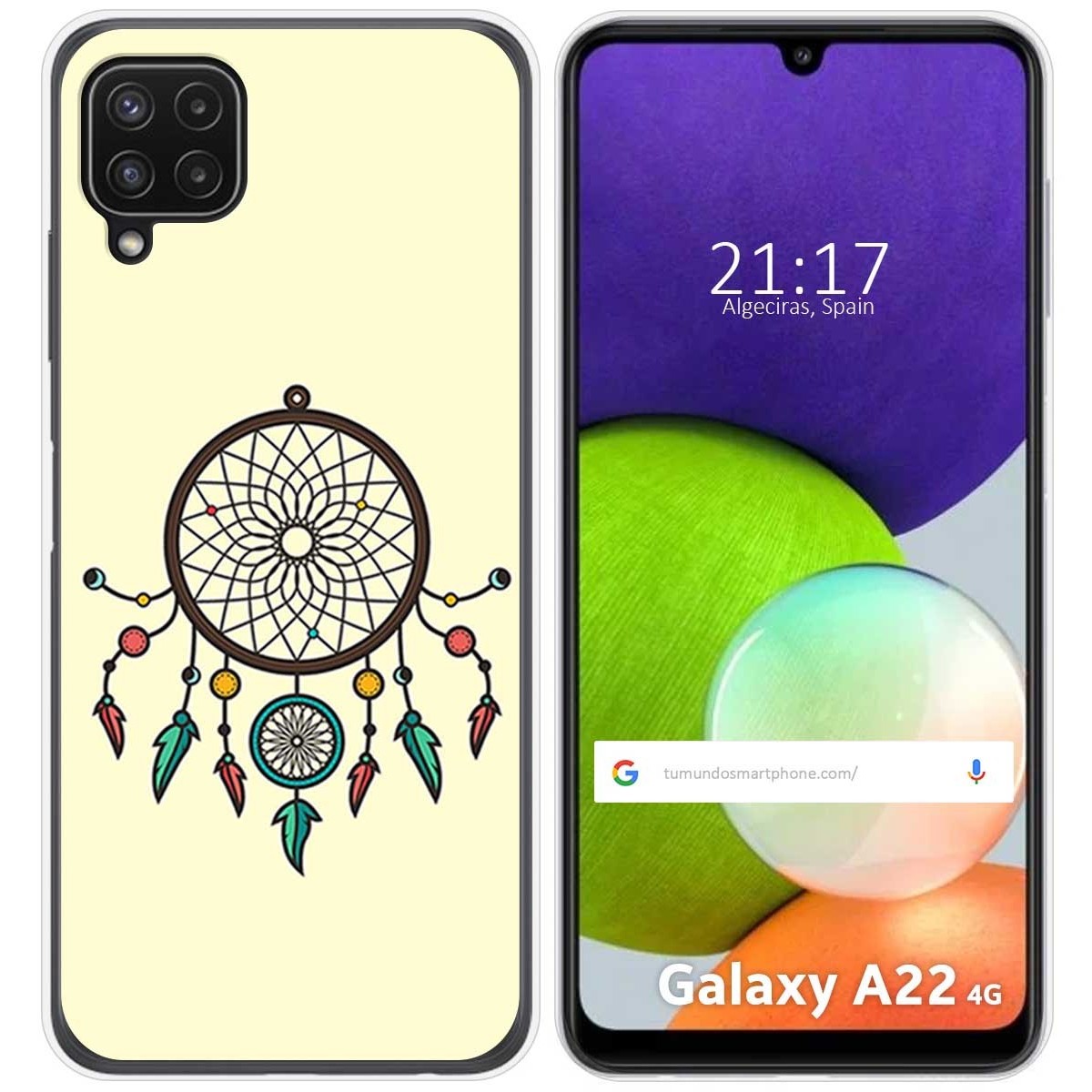 Funda Silicona para Samsung Galaxy A22 4G / M22 diseño Atrapasueños Dibujos