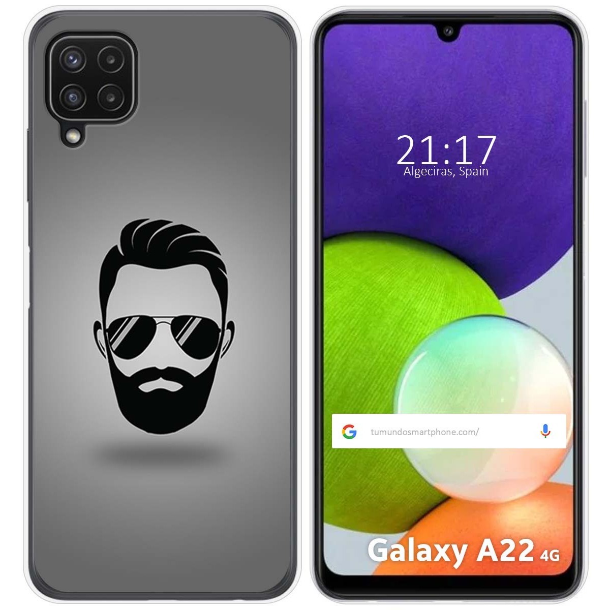 Funda Silicona para Samsung Galaxy A22 4G / M22 diseño Barba Dibujos