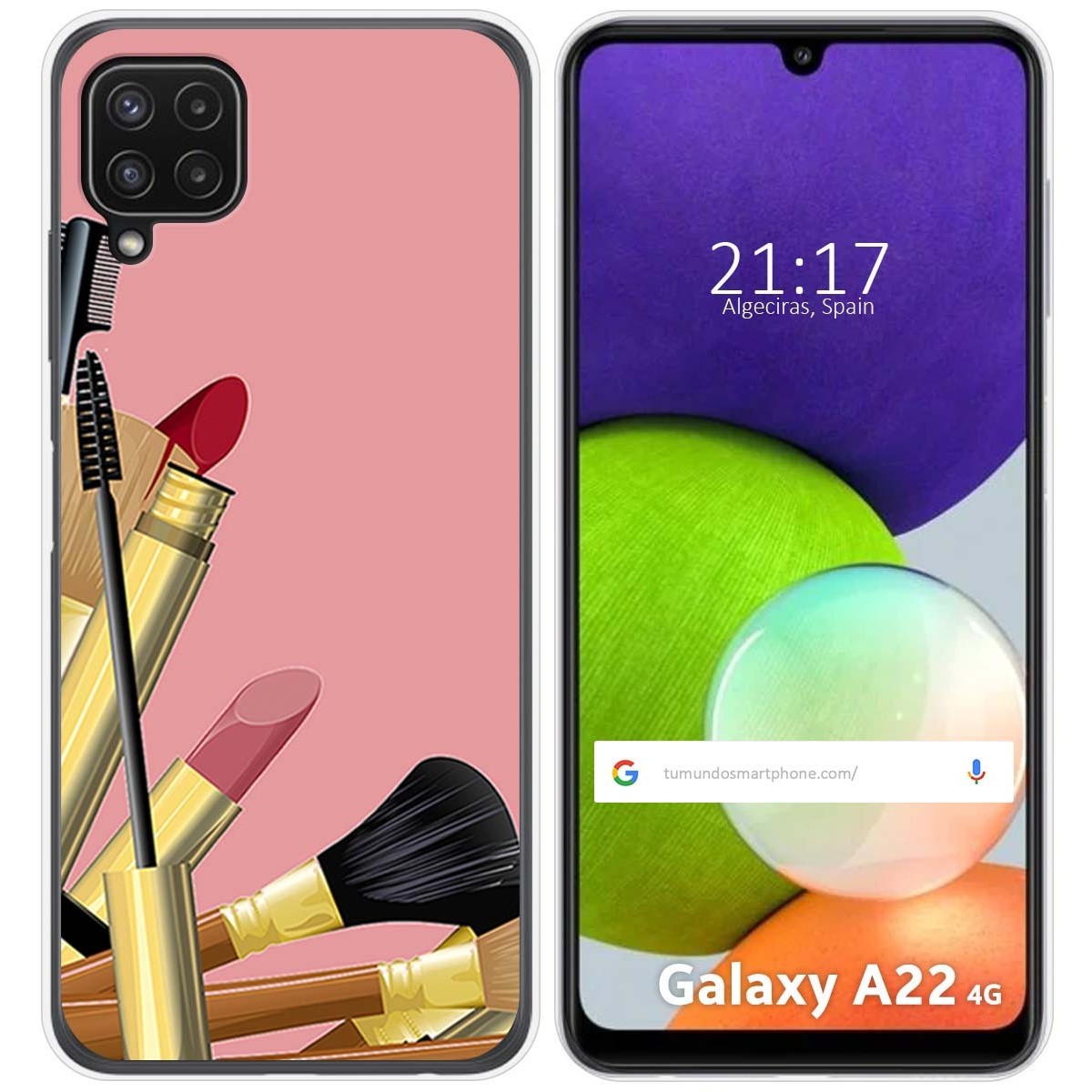 Funda Silicona para Samsung Galaxy A22 4G / M22 diseño Brochas Dibujos