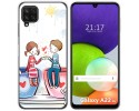 Funda Silicona para Samsung Galaxy A22 4G / M22 diseño Café Dibujos