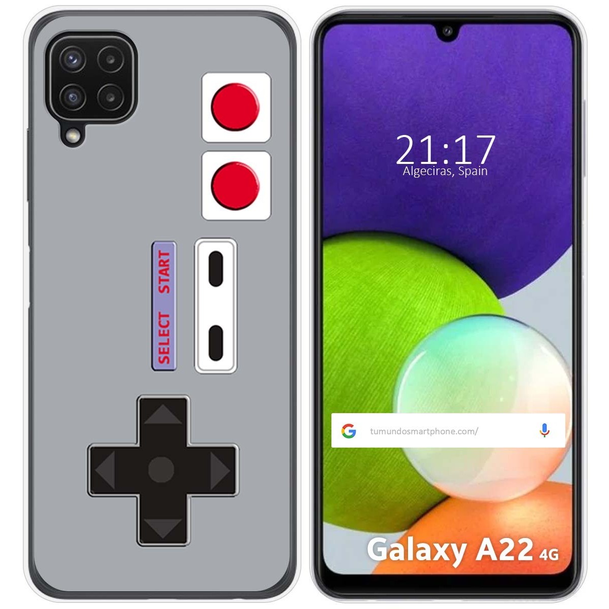Funda Silicona para Samsung Galaxy A22 4G / M22 diseño Consola Dibujos
