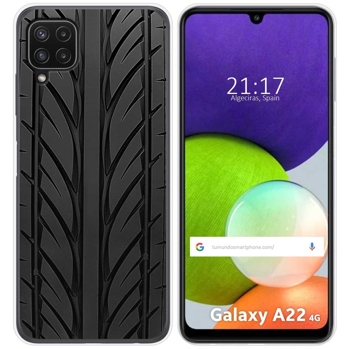Funda Silicona para Samsung Galaxy A22 4G / M22 diseño Neumatico Dibujos