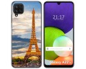 Funda Silicona para Samsung Galaxy A22 4G / M22 diseño Paris Dibujos