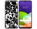 Funda Silicona para Samsung Galaxy A22 4G / M22 diseño Snow Camuflaje Dibujos