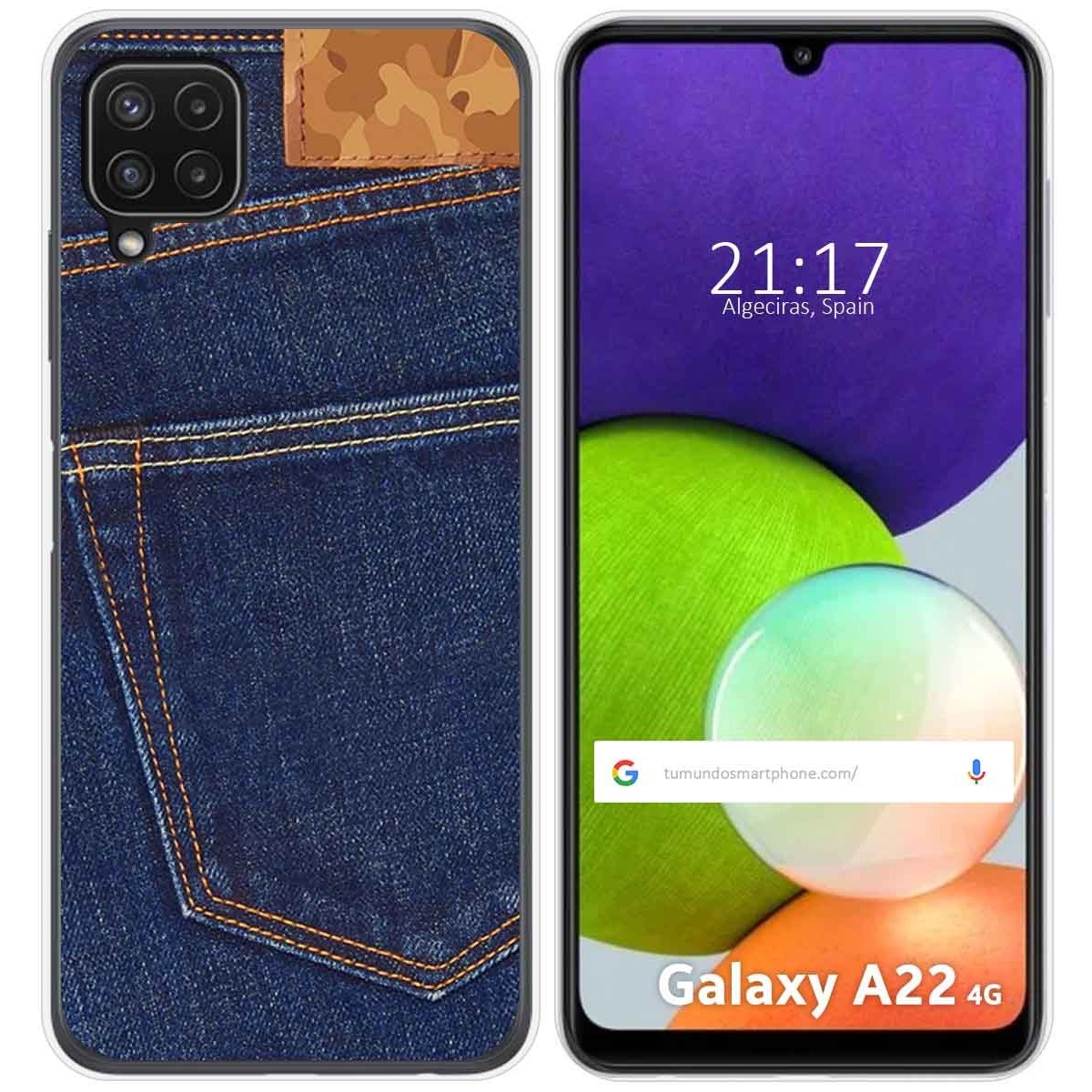 Funda Silicona para Samsung Galaxy A22 4G / M22 diseño Vaquero Dibujos