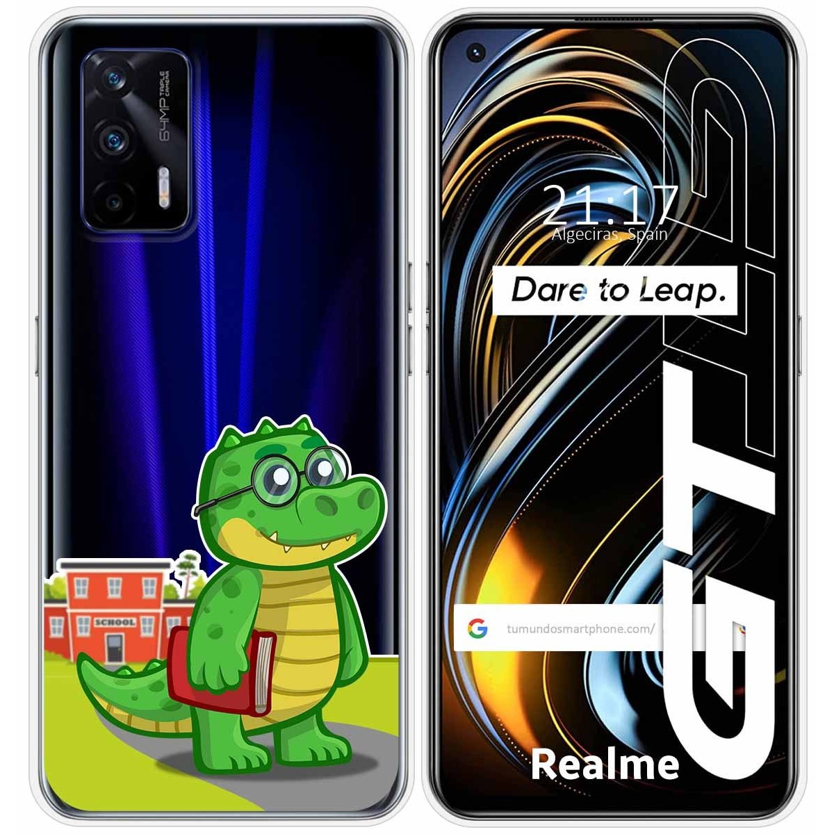 Funda Silicona Transparente para Realme GT 5G diseño Coco Dibujos