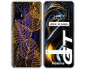 Funda Silicona Transparente para Realme GT 5G diseño Hojas Dibujos