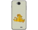 Funda Gel Tpu para Hisense U962 Diseño Leones Dibujos