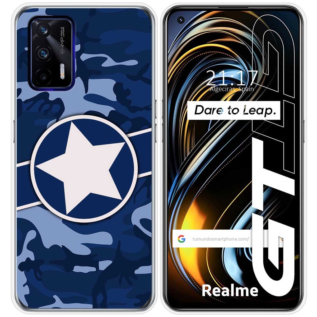 Funda Silicona para Realme GT 5G diseño Camuflaje 03 Dibujos