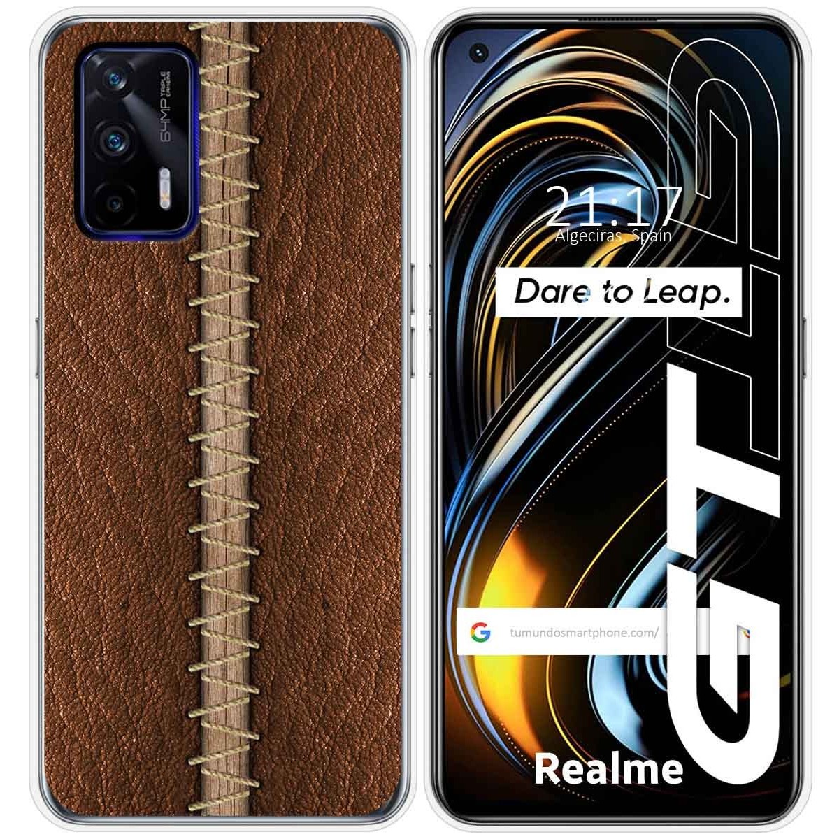 Funda Silicona para Realme GT 5G diseño Cuero 01 Dibujos