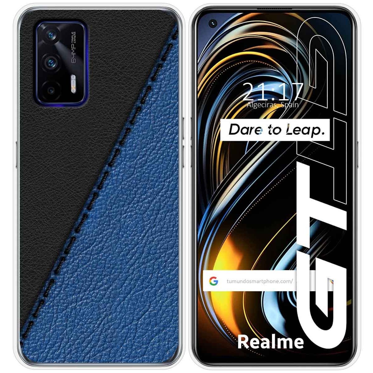 Funda Silicona para Realme GT 5G diseño Cuero 02 Dibujos