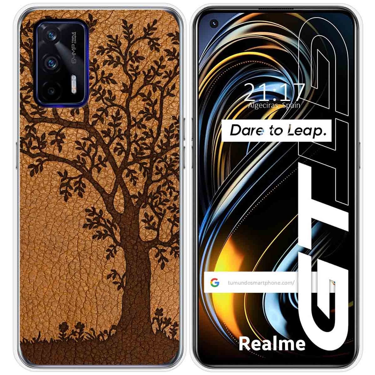 Funda Silicona para Realme GT 5G diseño Cuero 03 Dibujos