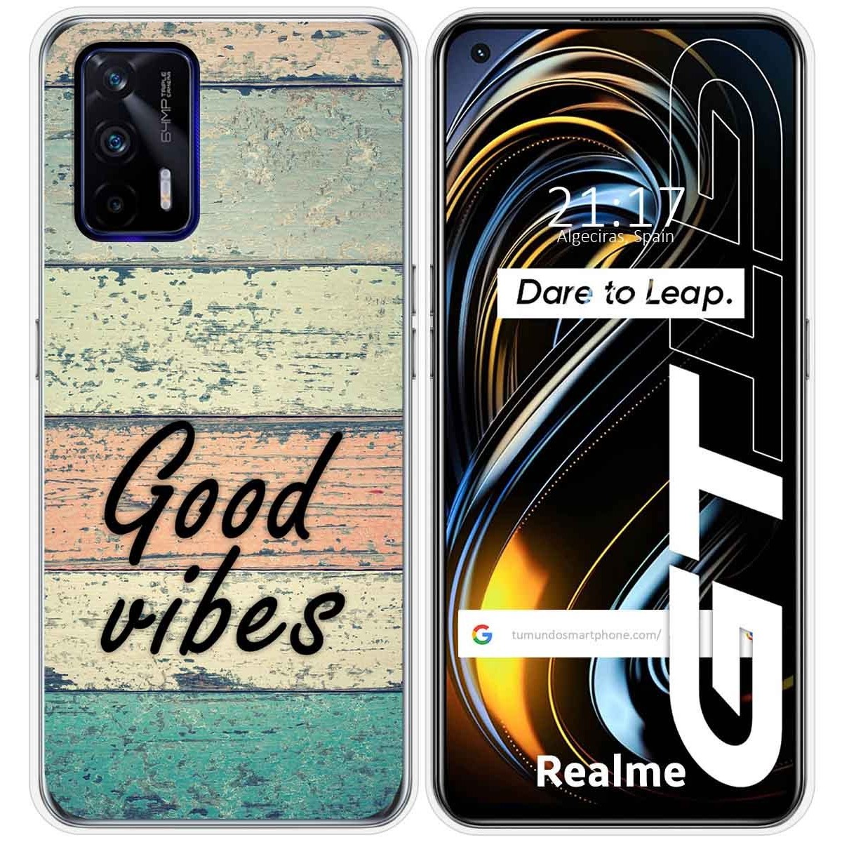 Funda Silicona para Realme GT 5G diseño Madera 01 Dibujos