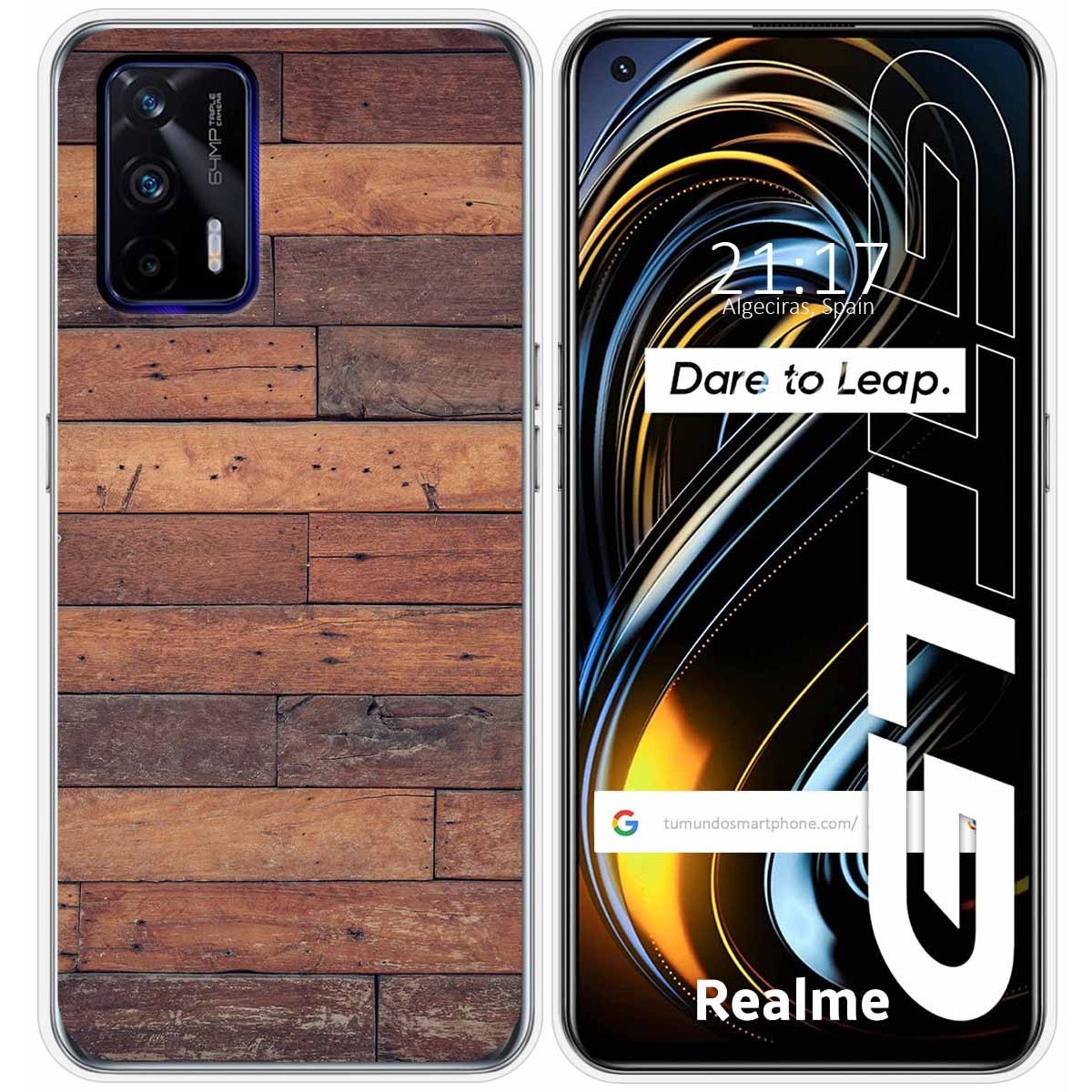Funda Silicona para Realme GT 5G diseño Madera 03 Dibujos