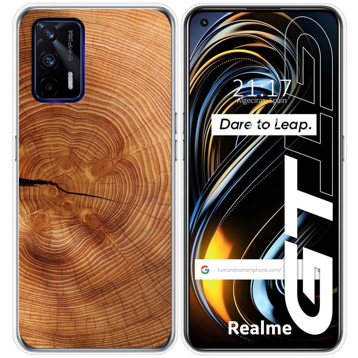 Funda Silicona para Realme GT 5G diseño Madera 04 Dibujos